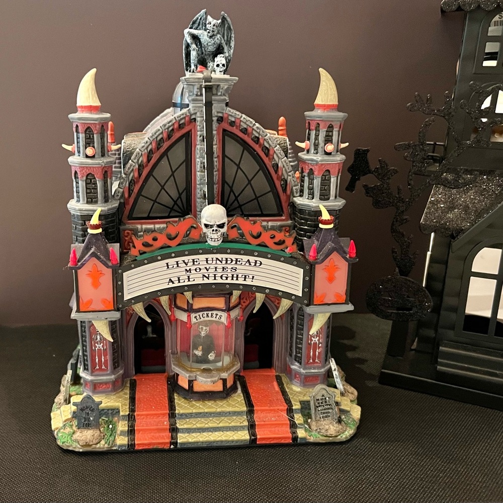 Lemax Spooky Town Mortis Theater from the Spooky Town collection.